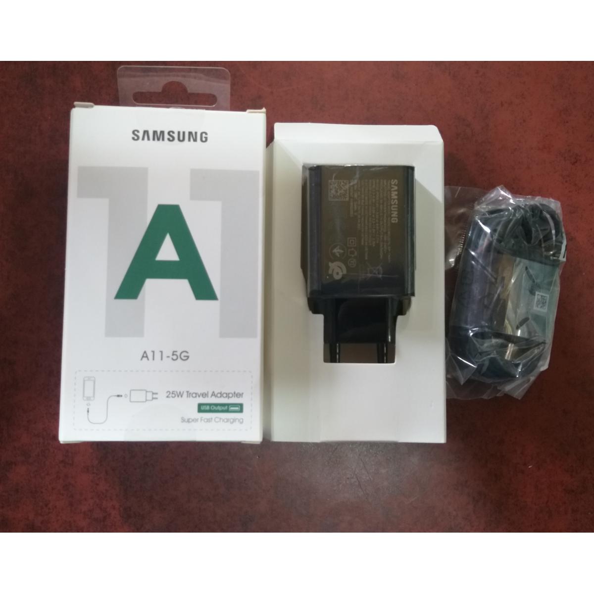 For Samsung Galaxy A11 Fast Charger 15W (25W Max) Adaptive Fast Charger Adapter Charger With USB Type-C Cable For Samsung Galaxy A11 A12 M21 M31 M31s Charger with Type C Cable