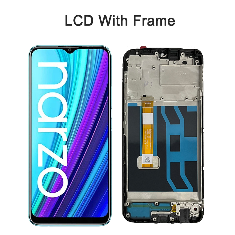 6.5 Original For Realme Narzo 30A RMX3171 LCD Display Touch Screen Digitizer Replacement For Realme Narzo30A Display. 