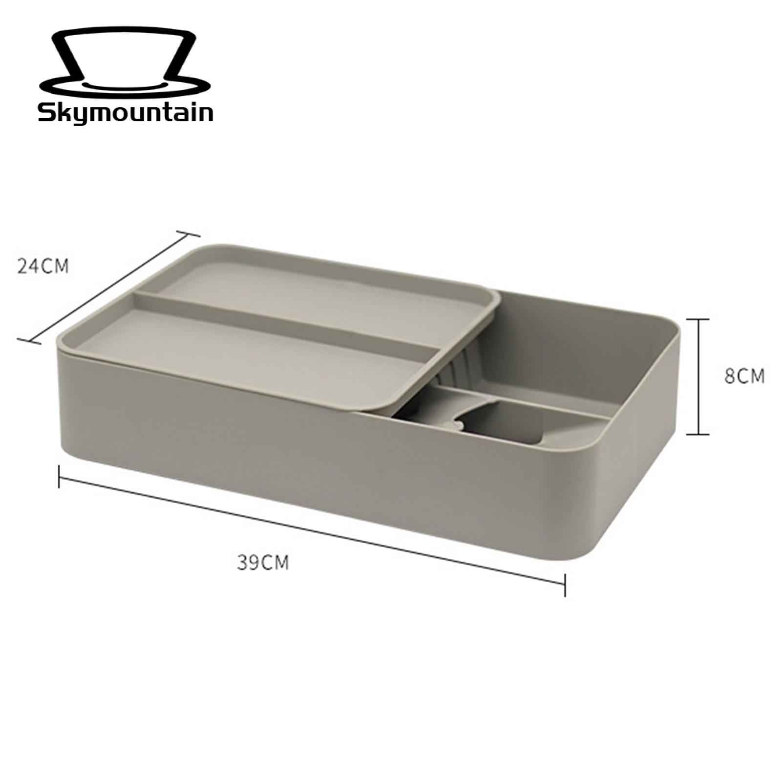 Skymountain Kitchenware Divider Box Dual Layer Drawer Style Chopstick Fork Spoon Cutlery Divider Box. 