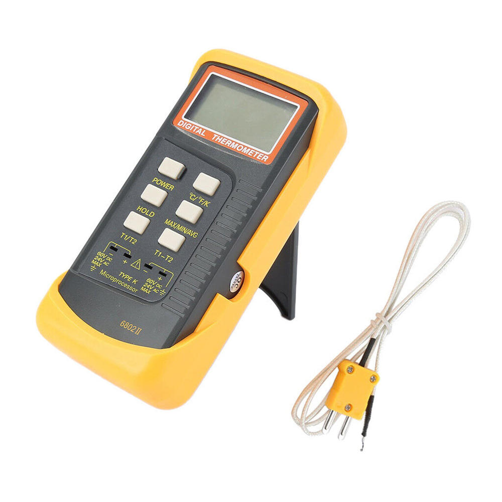 6802 II Thermometer Sensor Dual Channel Digital Thermometer K-Type Thermocouple Sensor 6802 II Thermometer Digital Thermometer Thermocouple Sensor. 