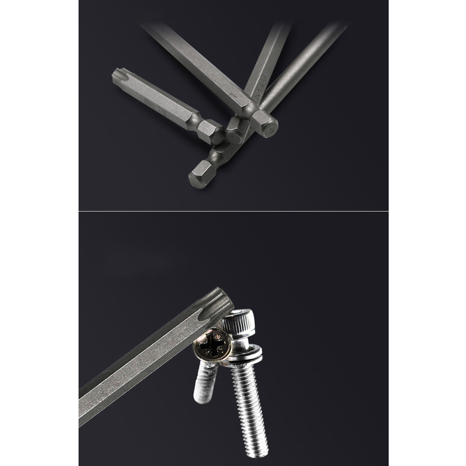 CHENJIAO Wrench 12PCS/Set 1/4 Inch Hex Shank and L Shaped Wrench Set T6-T40 Length S2 Steel Torx Head Screwdriver Drill Set Bits Color : Silver CHENJIAO Wrench 12PCS/Set 1/4 Inch Hex Shank and L Shaped Wrench Set T6-T40 Length S2 Steel Torx Head Screwdriver Drill Set Bits Color : Silver