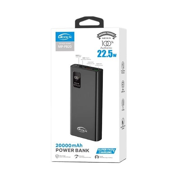MOXX 22.5W 10000 Digital Display Quick Charge Power Bank MP-19