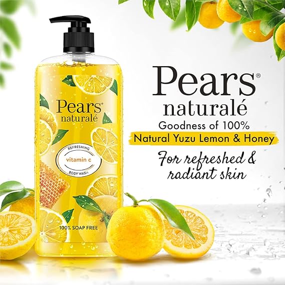 Pears Naturale Refreshing Vitamin C Body Wash (Yellow) - 750ml. 