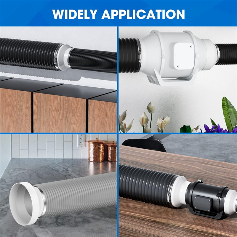6 to 4 Inch Duct Reducer, Duct Adapter 6 to 4 PVC Reducer. 