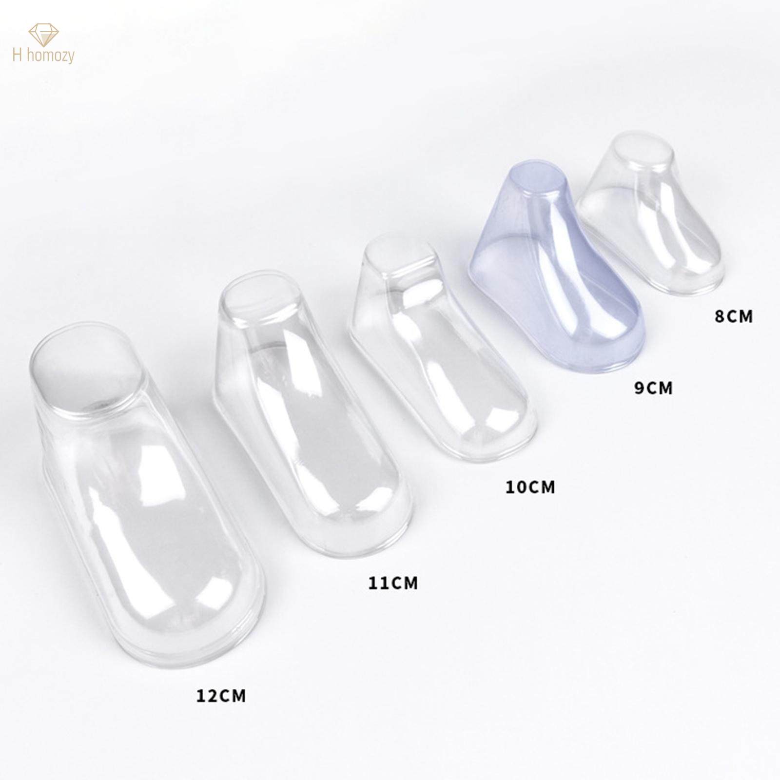 10x Transparent Baby Shoe Tree Showcase Portable Durable Practical Boot Holder Shaper Keeper 9cm