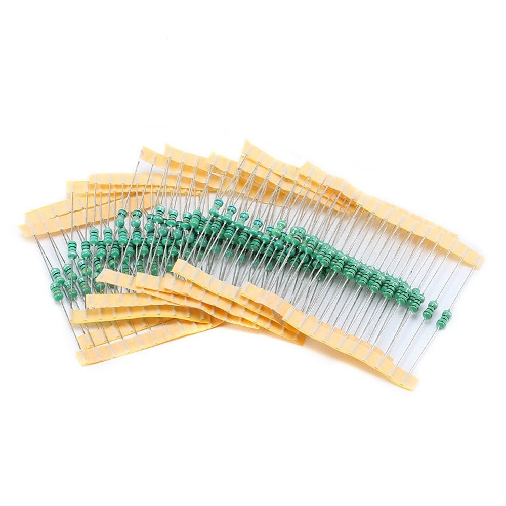 5Pcs-RESISTOR Type 10uH Axial Inductor 10uH 0.5W Axial Leads Color Ring Conformal Fixed Inductors Axial Through Hole 2 Pin Leads Terminals Connections Leg. 