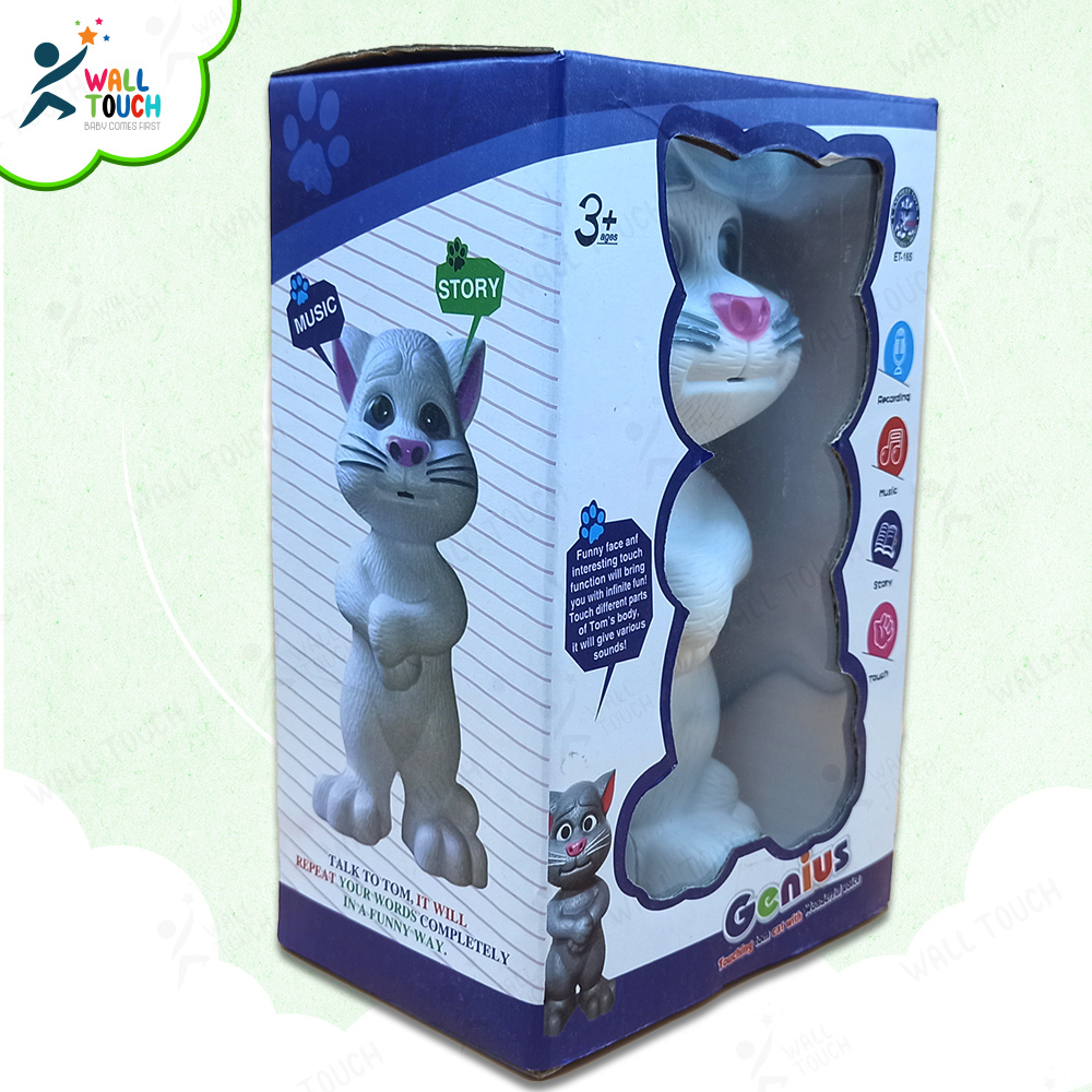 Genius Touching Talking Tom Cat With Wonderful Voice With Songs, Animal & Touch Sound With Reply Talk Back For Kids. 