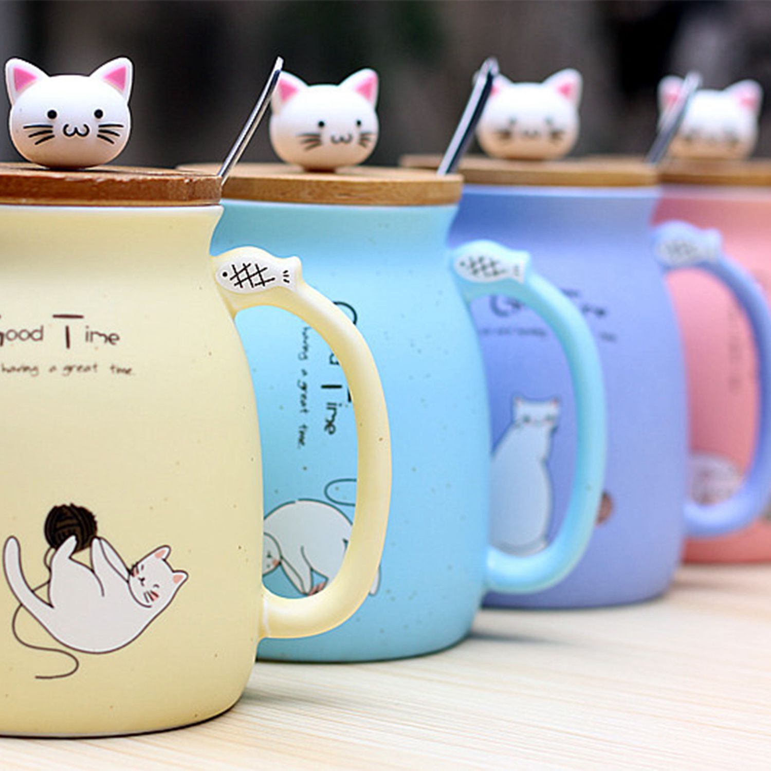 sesame cat heat resistant cup
