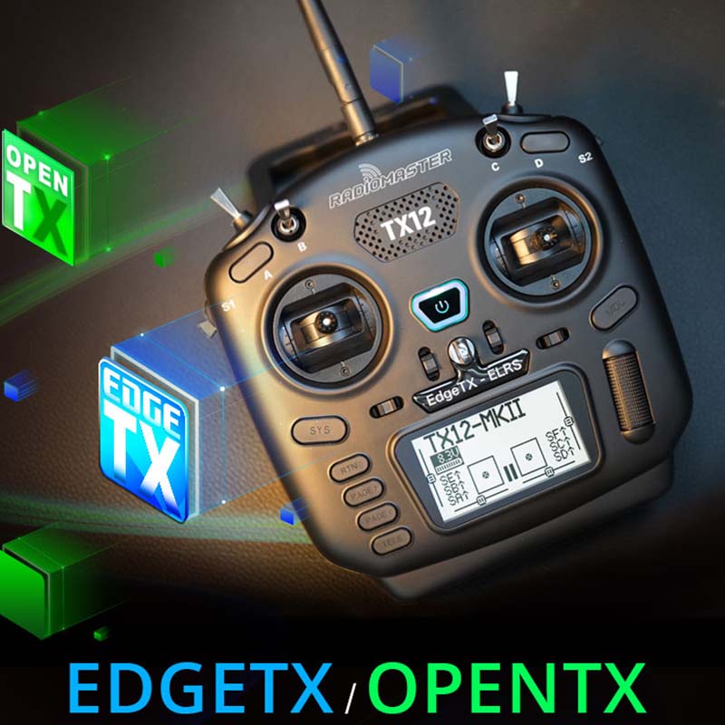 RadioMaster TX12 MKII Mark 2 MK2 Radio CC2500/ELRS EdgeTX OpenTX 16CH Multi-Module Compatible Radio Control Transmitter Original. 