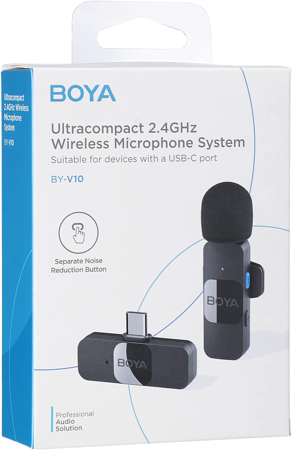 BOYA BY-V10 Ultracompact 2.4GHz Wireless Microphone System for Type-C Device. 
