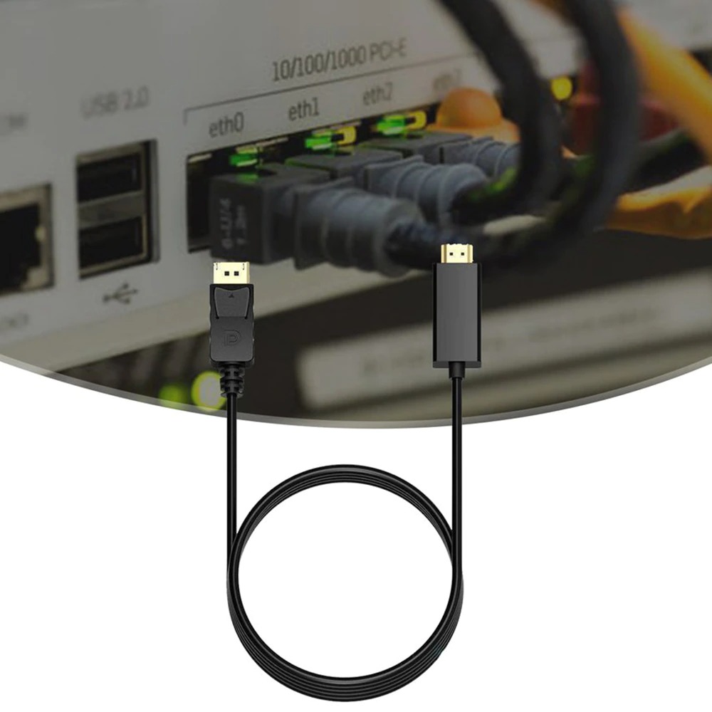 Long 1.8 Meters Display Port DP Male to HDMI Cable Adapter Converter Cable. 