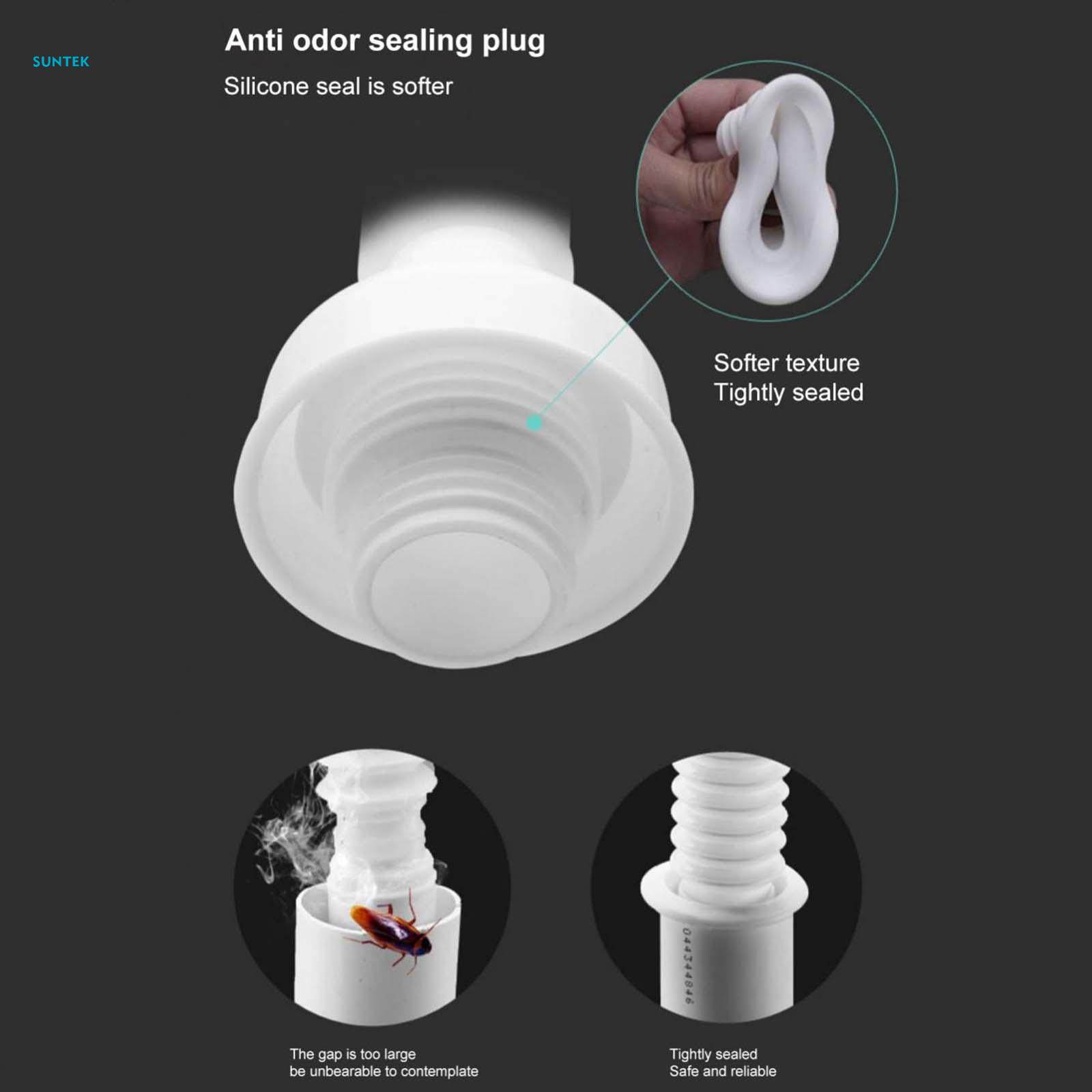 Wash Basin Sink Drain Pipe Easy to Install Flexible Expandable Multifunction Drainage Tube Corrugated Curved Pipe Restroom. 
