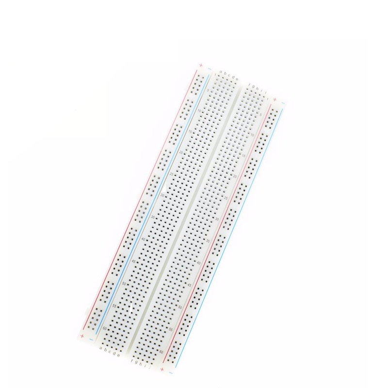 Prototype Breadboard 16.5x5.5 CM - 830 Holes Universal Prototype - Easily Compatible with Arduino Uno R3 (MB102) for Rapid Prototyping. 