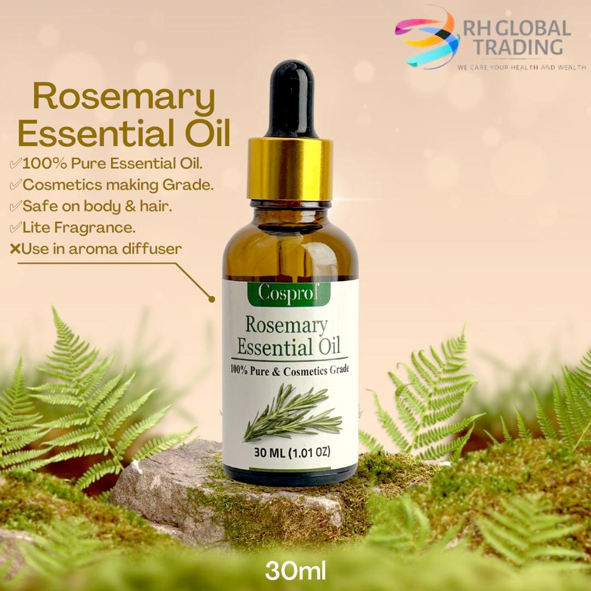 Essential Pure Rosemary Oil 150ml By Beauty Ambition For Hair And Body