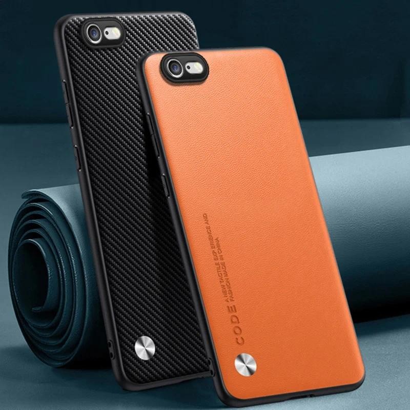 New Phone case iPhone 6 6S Plus Carbon Fibre Leather Silicone Protection Casing For iPhone 6 Plus iPhone6 S Back cover. 