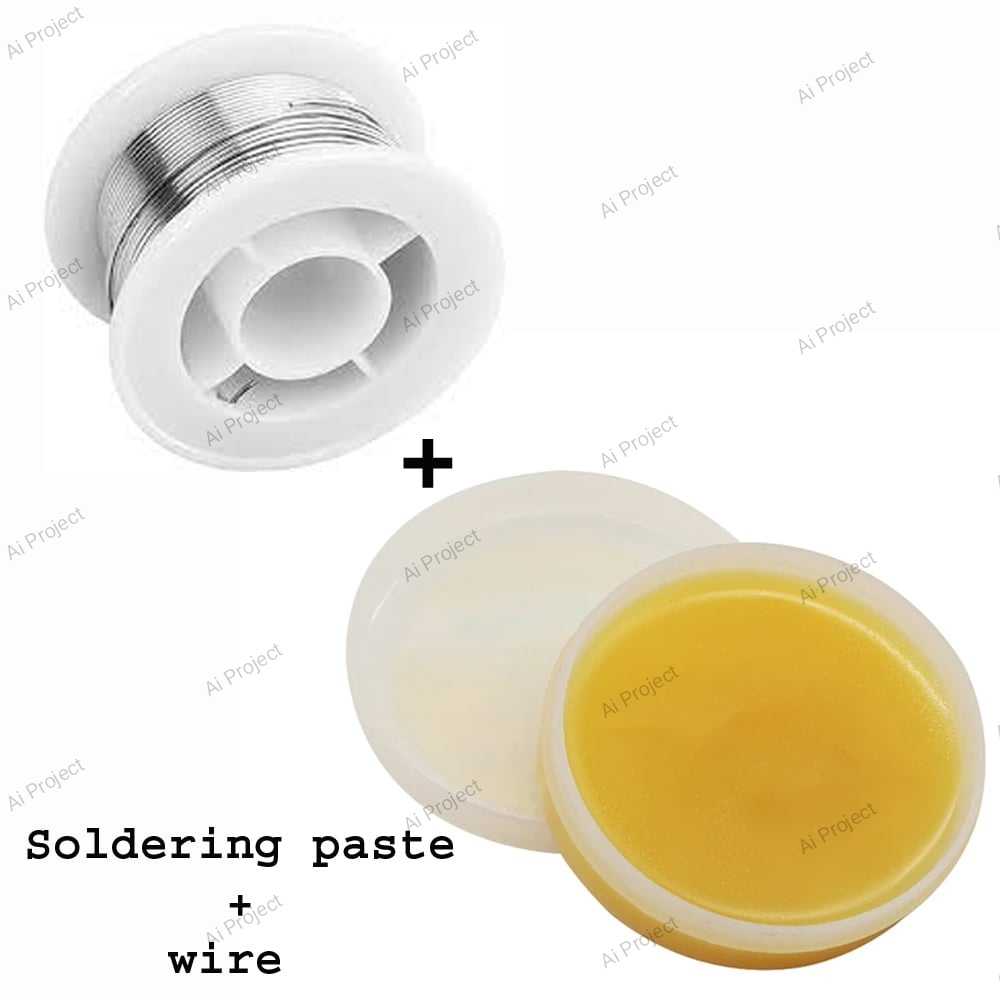 Soldering Tools Kit Combo (soldering wire+Paste + Loson Liquid 3 in 1 ). 