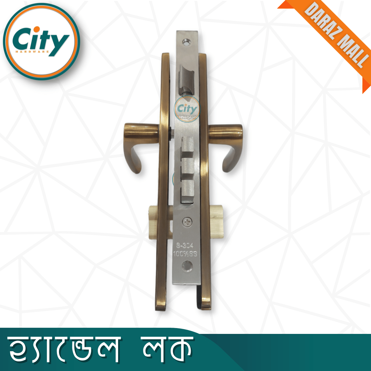 Unique Color High Security Standard Size Handle Lock For Main Door Lock. 