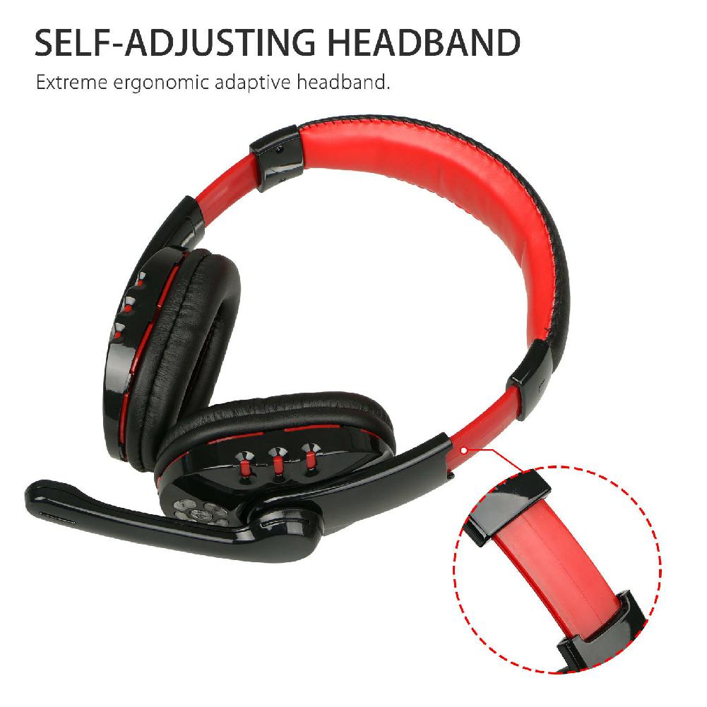 V8 1 Headphones V5.0 Bluetooth Gaming Headset OVLENG Wireless Stereo Earphone With Microphone for PC Phone Lap ComputerBlue. 