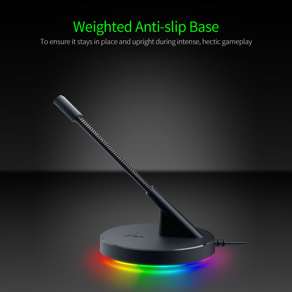Razer Mouse Bungee V3 Chroma with Razer Chroma RGB Light Strip Spring Arm Weighted Non-slip Base Mouse Cable Organizer. 