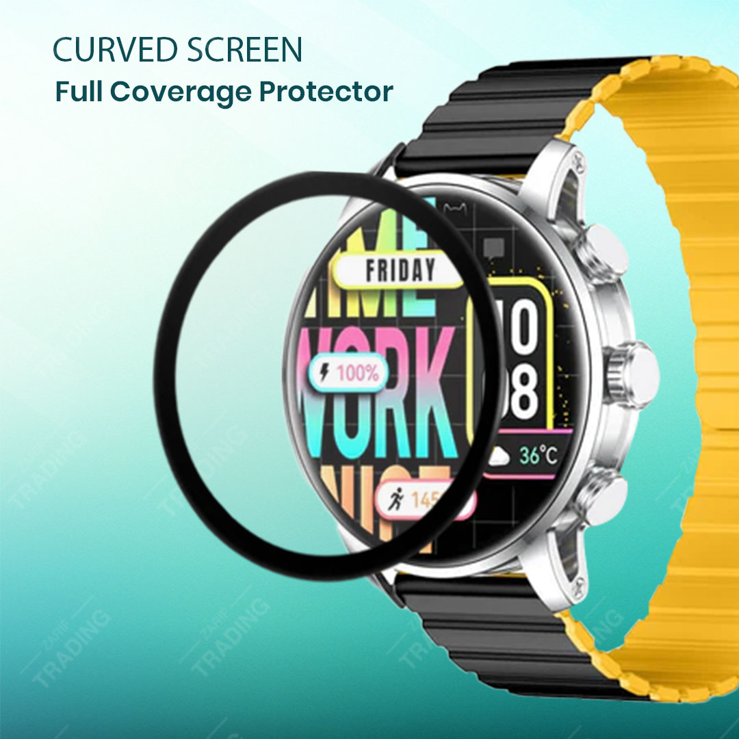 KIESLECT KR 2 Smart Watch Full Coverage Plastic Screen Protector. 