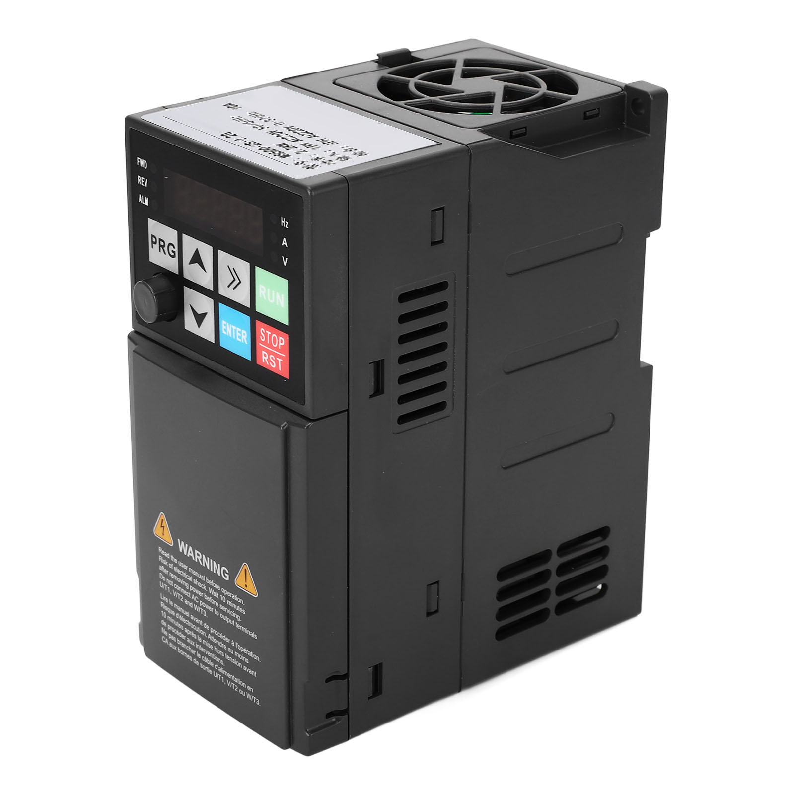 VFD Inverter Converter Extra Large Heat Sink Good Heat Dissipation 2.2KW Frequency Inverter 1PH 220V To 3PH 10A 220V Humanised Keyboard for CNC Machine Tools. 