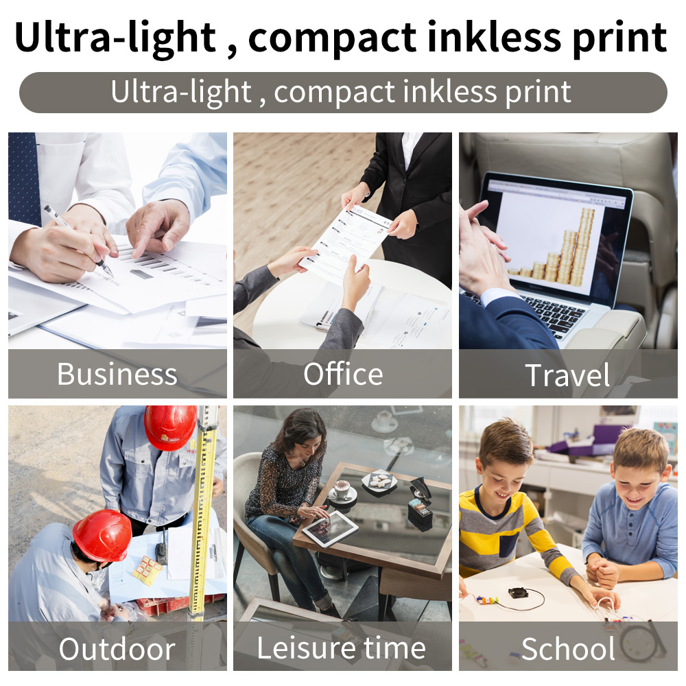 PhomemoM08F Mini Homework Test Paper Inkless Office Portable A4 Thermal Error Printer. 