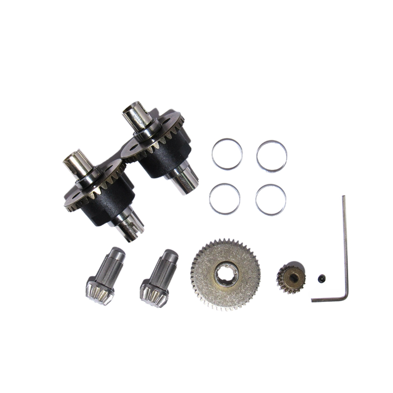 Differential Motor Gear and Screw Set for 1:16 16101 16102 RC Car