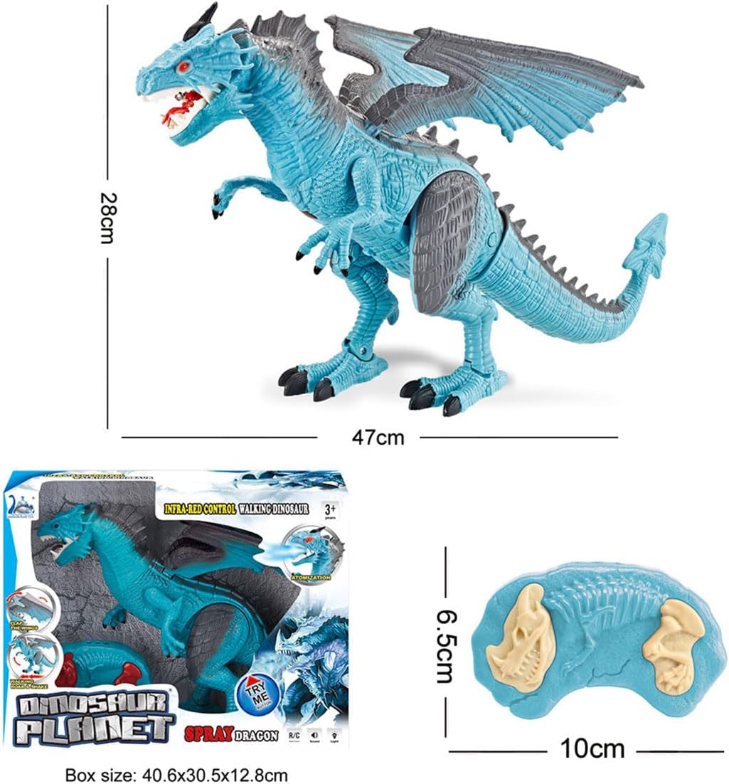 ECVV Fire Dinosaur Dragon Planet Remote Control R/C Walking