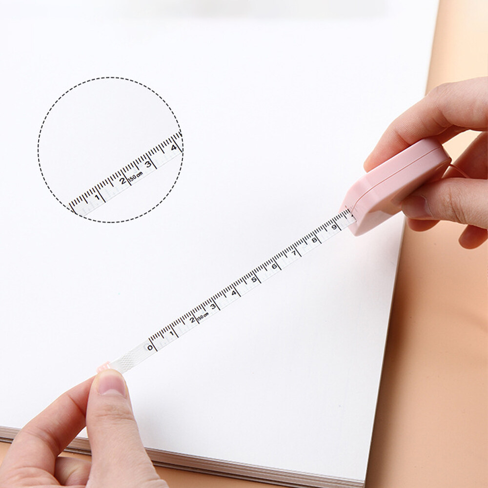 New leather tape measure mini tape measure candy color tape measure measurement measurement tape measure. 