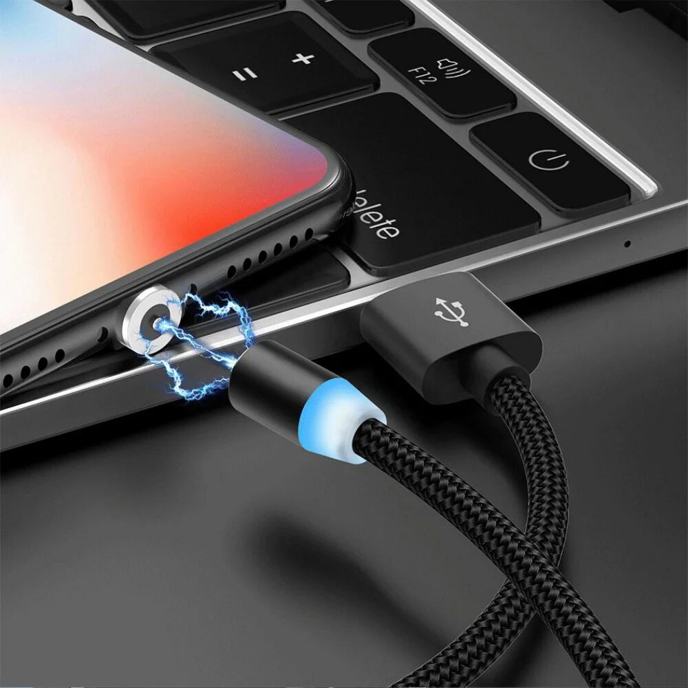 Olaf 2m Magnetic Micro USB Cable For iPhone Samsung Android Mobile Phone Fast Charging USB Type C Cable Magnet Charger Wire Cord. 