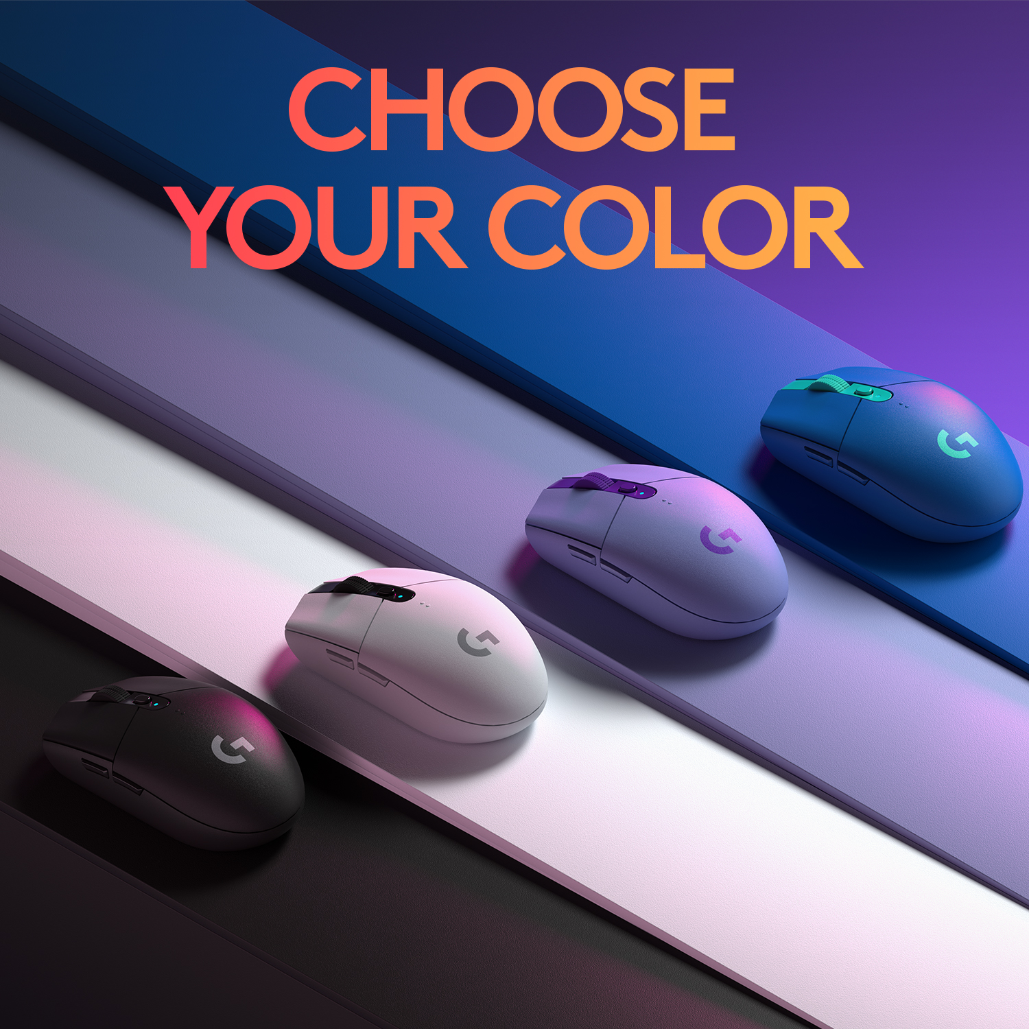 Logitech G304 Lightspeed Wireless Gaming Mouse, Hero Sensor, 12,000 DPI, Lightweight, 6 Programmable Buttons, 250h Battery Life, On-Board Memory, Compatible with PC/Mac - Black. 
