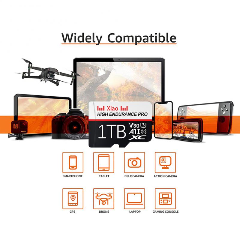 For Xiaomi Micro TF/SD Card 1TB Class 10 High Speed A1 Memory Card 128GB Flash TF Card V30 512GB SD Card For Phone Computer PC. 