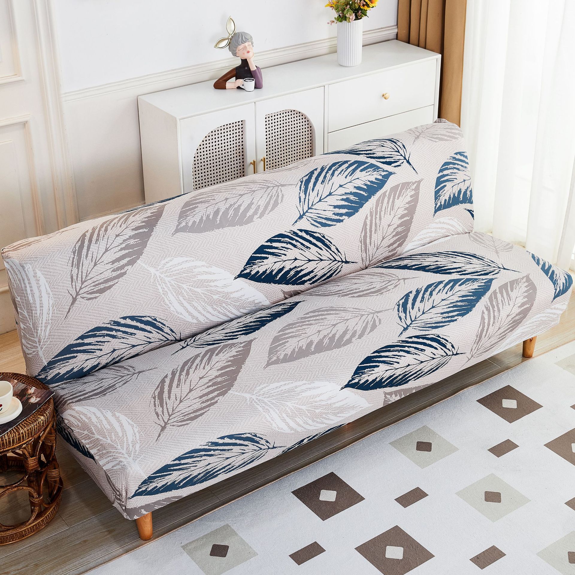 New Sofa Bedspread All-Inclusive Printed Stretch Sofa Slipcover Sofa Mattress Cover Fitted Sheet Four Seasons Available Sofa Towel. 