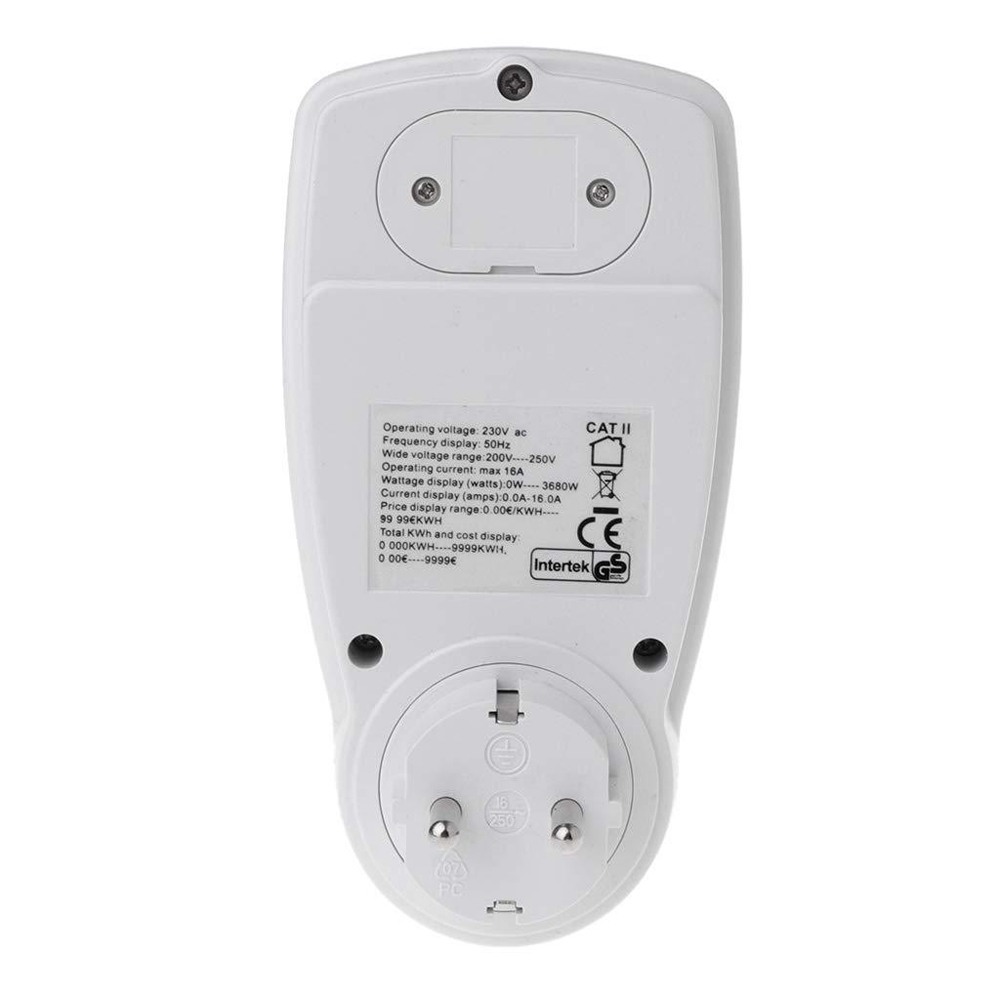 Digital LCD Energy Meter Wattmeter Monitoring Device Wattage Electricity Kwh Power Measuring Outlet Analyzer. 