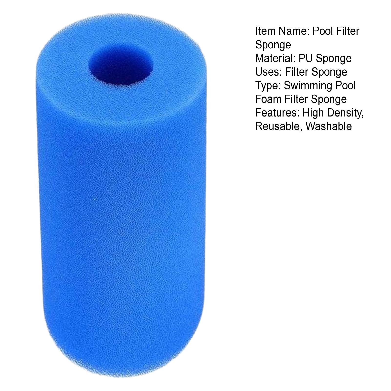 Reusable Pool Filter Sponge for Efficient Pool Maintenance High Density Foam Filter for Debris Leaves Hair Fur Washable Swimming Pool Filter. 