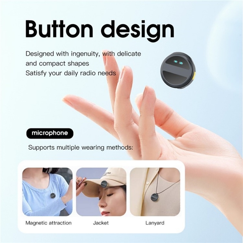 SX21 Type-C Port 2.4G Clip-On Wireless Microphone. 