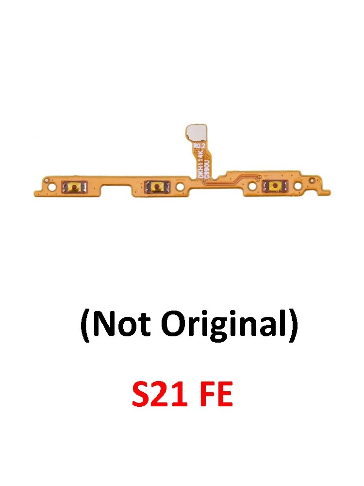 Power Volume Button Flex For Samsung Galaxy S21 FE 5G G990 Phone New Housing External On Off Side Key Cable For S21FE. 