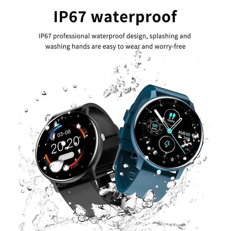 ZL02 Smart Watch IP68 Waterproof Multiple Sports Mode Heart Rate Bluetooth Call Smartwatch for Men Women. 