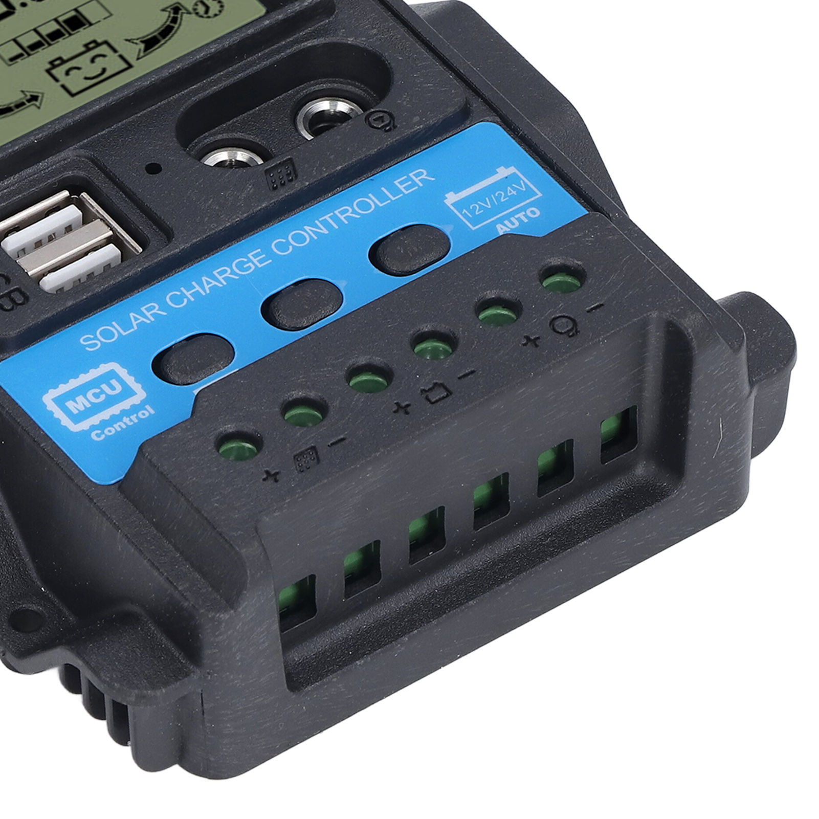 New Solar Charge Controller LCD Display Dual USB 5V Output PWM Control Regulator. 