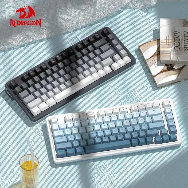 Redragon New Style Mechanical Gaming Keyboard RGB LED Backlit Wired 82 Keys HOT-Swappable Custom Linear Switches for Windows PC. 