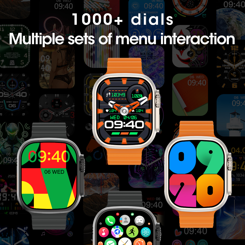 W69 Ultra Smart Watch Men 49mm ROM 2GB Series 9 Compass NFC Feel Game BT Call Music Siri IWO Watch for IOS&Android Phone.. 