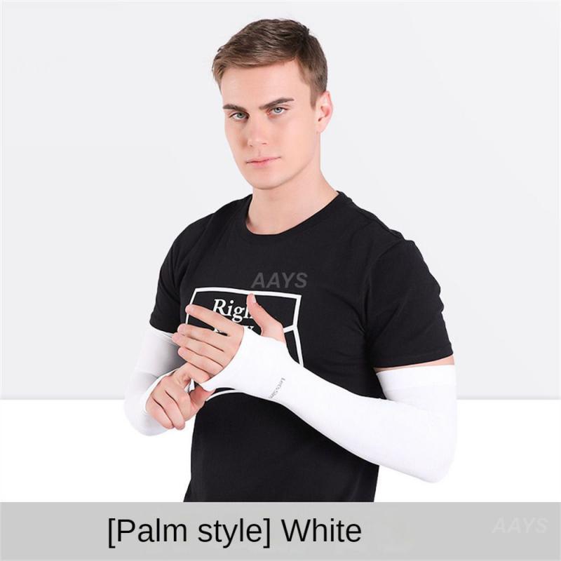 Breathable High Elasticity Fabric High Elasticity Arm Sleeves Sun Protection Ice Silk Fabric And Tight Shaping Ice Silk Sleeves. 