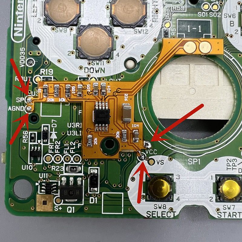 Low Power Volume Increased Sound Digital Power Amplifier Module For GAMEBOY ADVANCE SP GBASP Tetuo