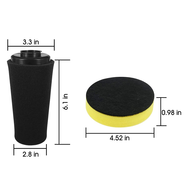 F112 Filter Replacement Spare Parts Foam Filter for Dirt Devil Upright Vacuum Cleaner UD70174 UD70174B UD70164 UD70182 UD20124. 