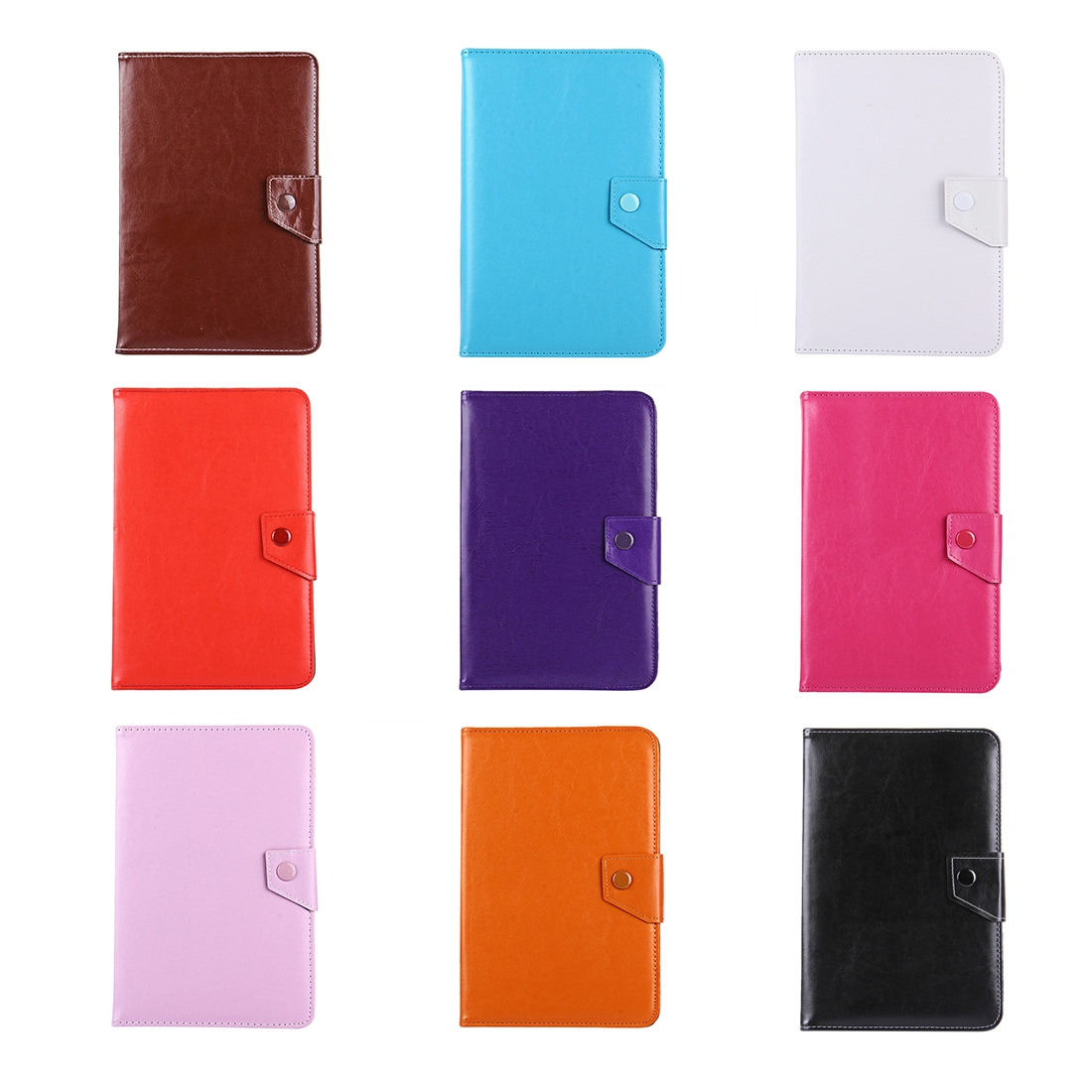 7 inch Tablets Leather Case Crazy Horse Texture Protective Case Shell with Holder for Galaxy Tab A 7.0 / T280 & Tab 4 7.0 / T230 & Tab Q T2558, Colorfly G708, Asus ZenPad 7.0 Z370CG, Huawei MediaPad T1 7.0 / T1-701u. 