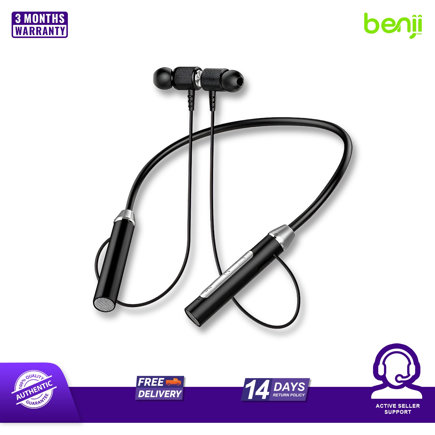 HM01 Neckband Wireless Magnet Gaming Headset BT 5.3 Earphone Wireless Headphone