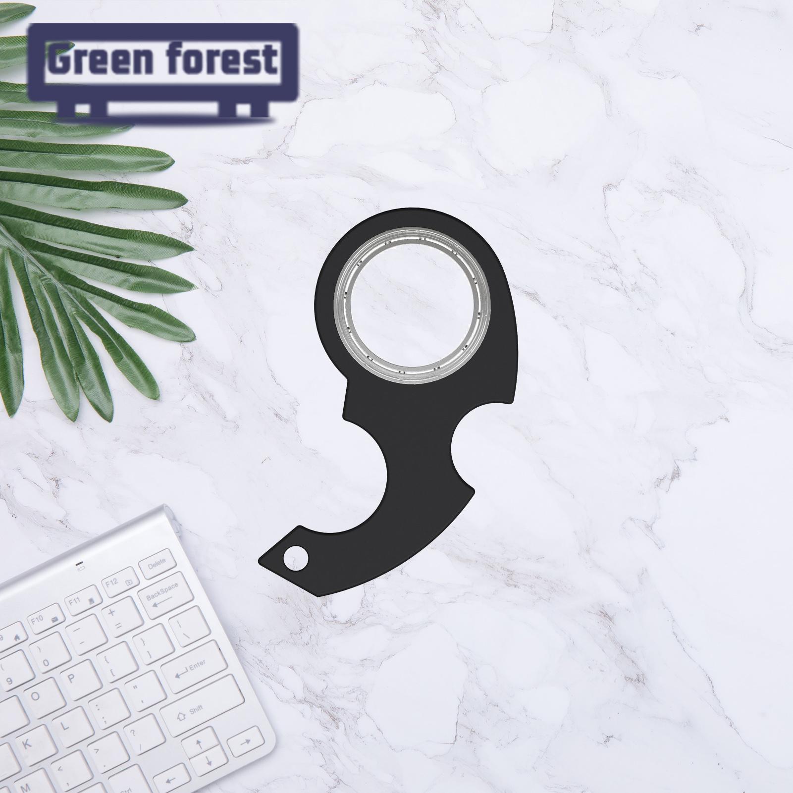 (New) green Foret fingertip Pinner creative fidget keychain Tre relief toy. 