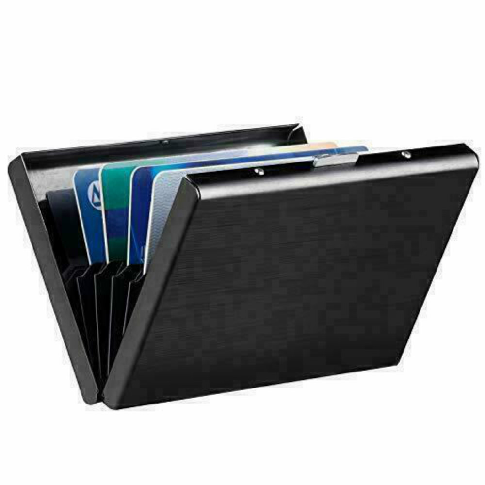 Anti-Scan Wallet Case Credit Slim Card RFID Blocking Metal. 