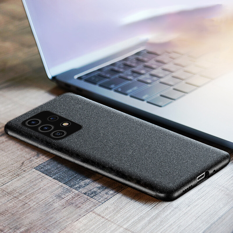 For Galaxy A72 Phone Case Anti Shock Slim Soft Matte Quicksand Phone Cover for Samsung A72 Cases. 