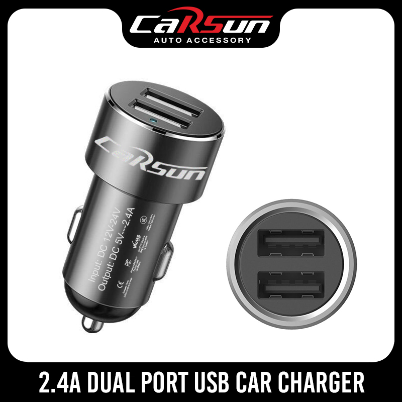 Carsun 2.4A Dual USB Multiple Protection Car Charger